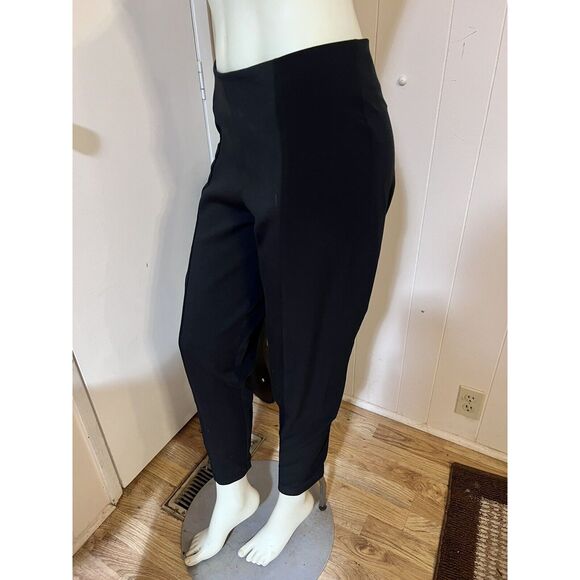 Elm Design by Matthildur European Black Ankle Zip Pants W/ Stretch Panel Size P - Picture 3 of 8
